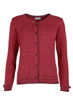Strickjacke Wilma Fan - Plum