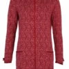 Strickjacke Irmi Flower - Wine