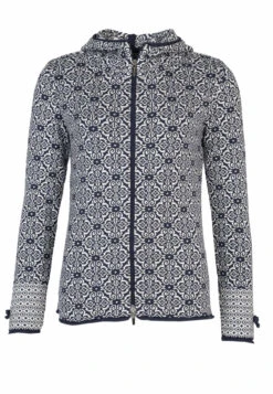 Strickjacke Ida Ornament - Navy