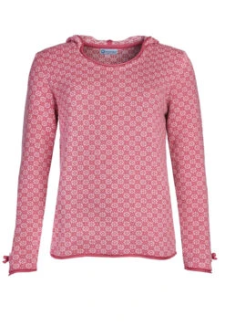 Strickpullover Susi Flower - Red Violet