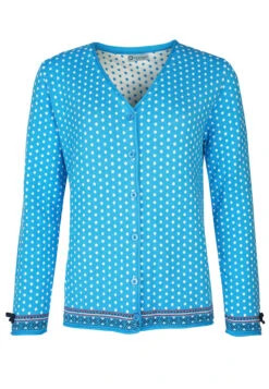 Strickjacke Christa Dot - Pastel Blue