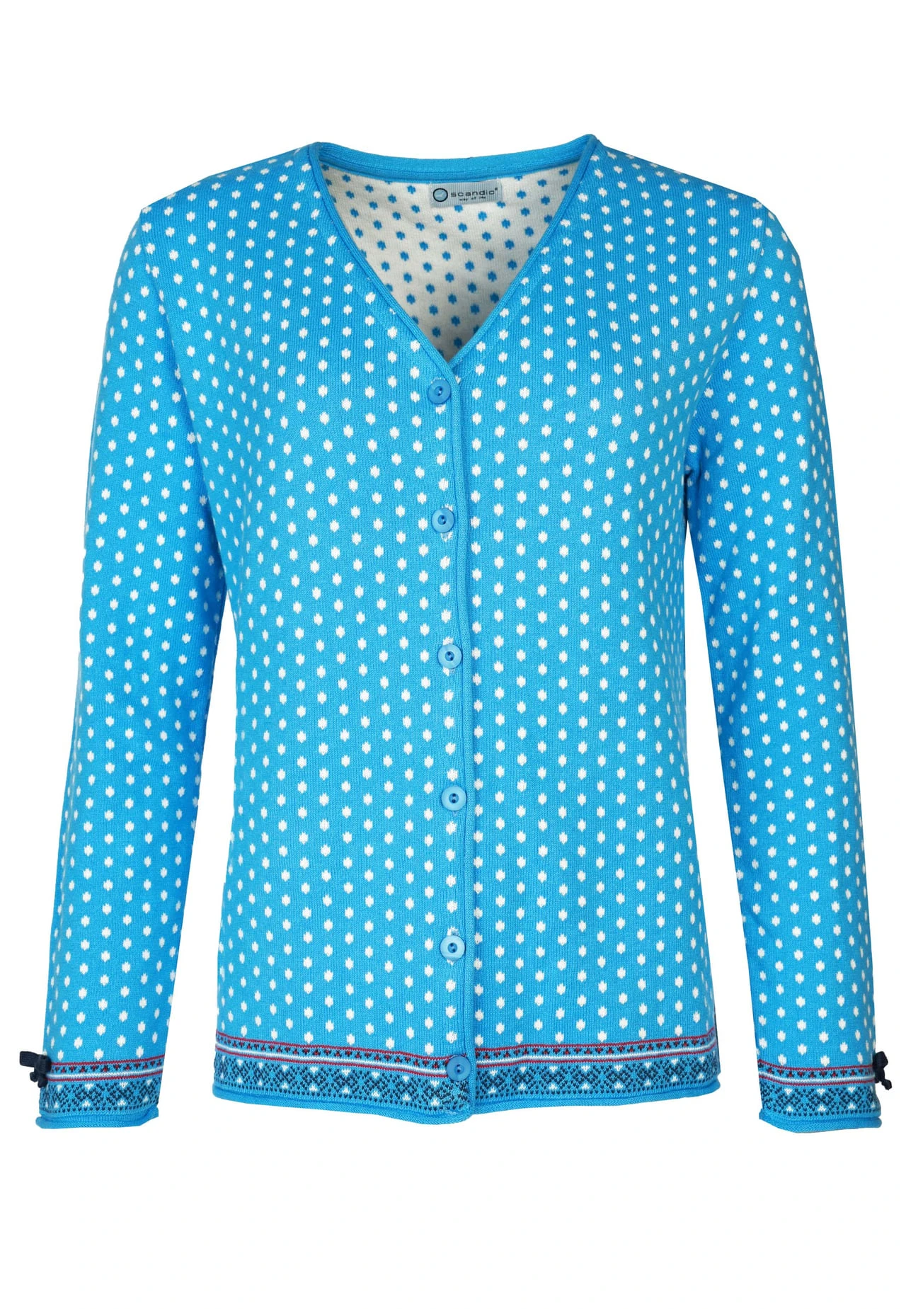 Strickjacke Christa Dot - Pastel Blue