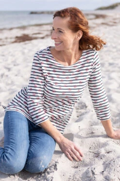 Sweater Holma Print - Ivory