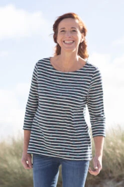 Sweater Holma Print - Navy