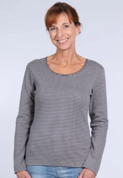 Langarmshirt Sandra - Anthracite