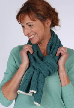 Strickschal Safira - Bottle Green
