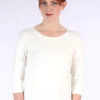 Langarmshirt Mabel- Ivory