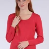 Langarmshirt Malin- Cardinal