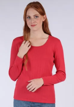 Langarmshirt Malin- Cardinal
