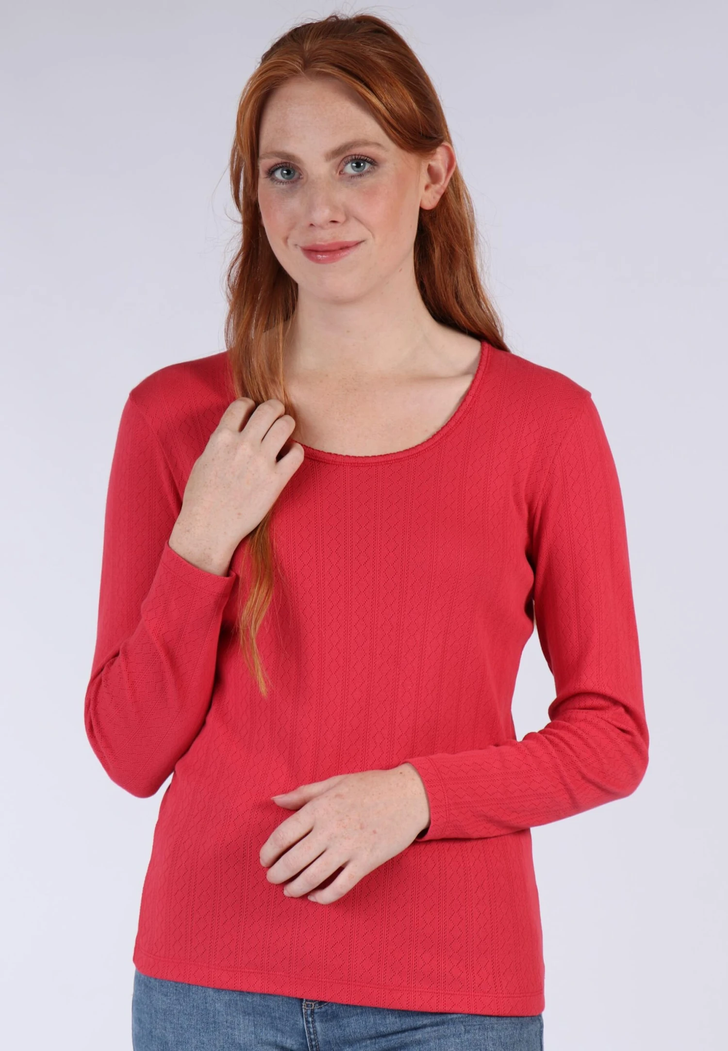 Langarmshirt Malin- Cardinal