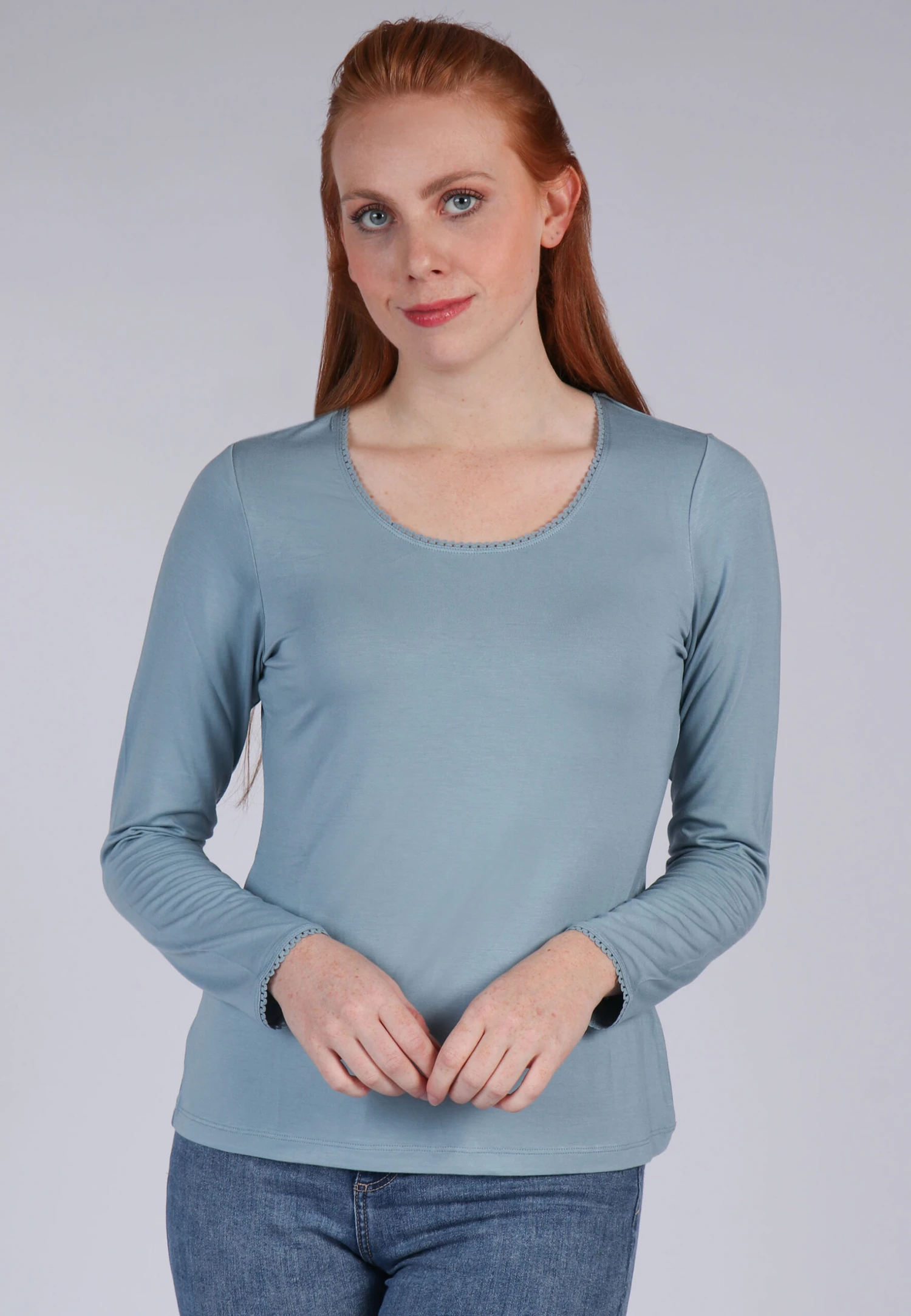 Langarmshirt Philia- Powder Blue