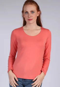 Langarmshirt Philia- Peach