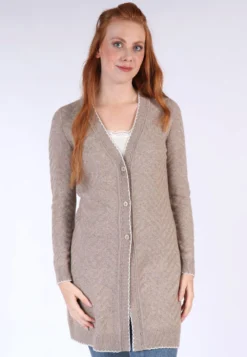 Strickmantel Adelheid - Oyster