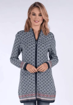 Strickmantel Jade - Navy