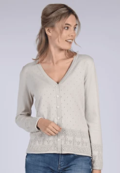 Strickjacke Vali - Sand