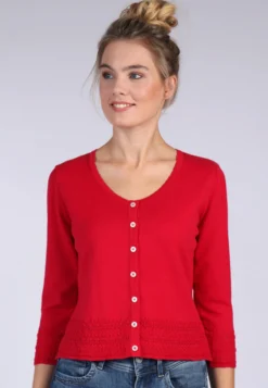 Strickjacke Liselotte - Rubin