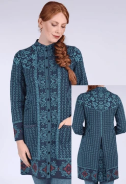 Strickmantel Maite - Navy