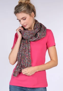 Tuch Fleur- Pink