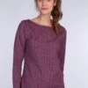 Langarmshirt Babettina - Wine