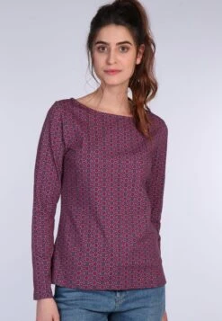 Langarmshirt Babettina - Wine