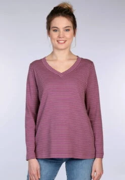 Langarmshirt Synni - Plum