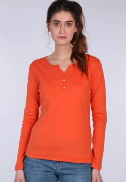 Langarmshirt Denja - Light Rust