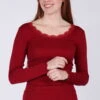 Langarmshirt Lynna - Wine