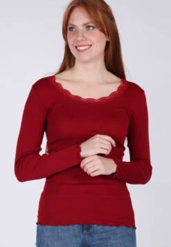 Langarmshirt Lynna - Wine