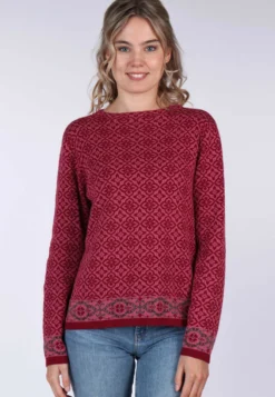Strickpullover Dorit Nordic- Wine