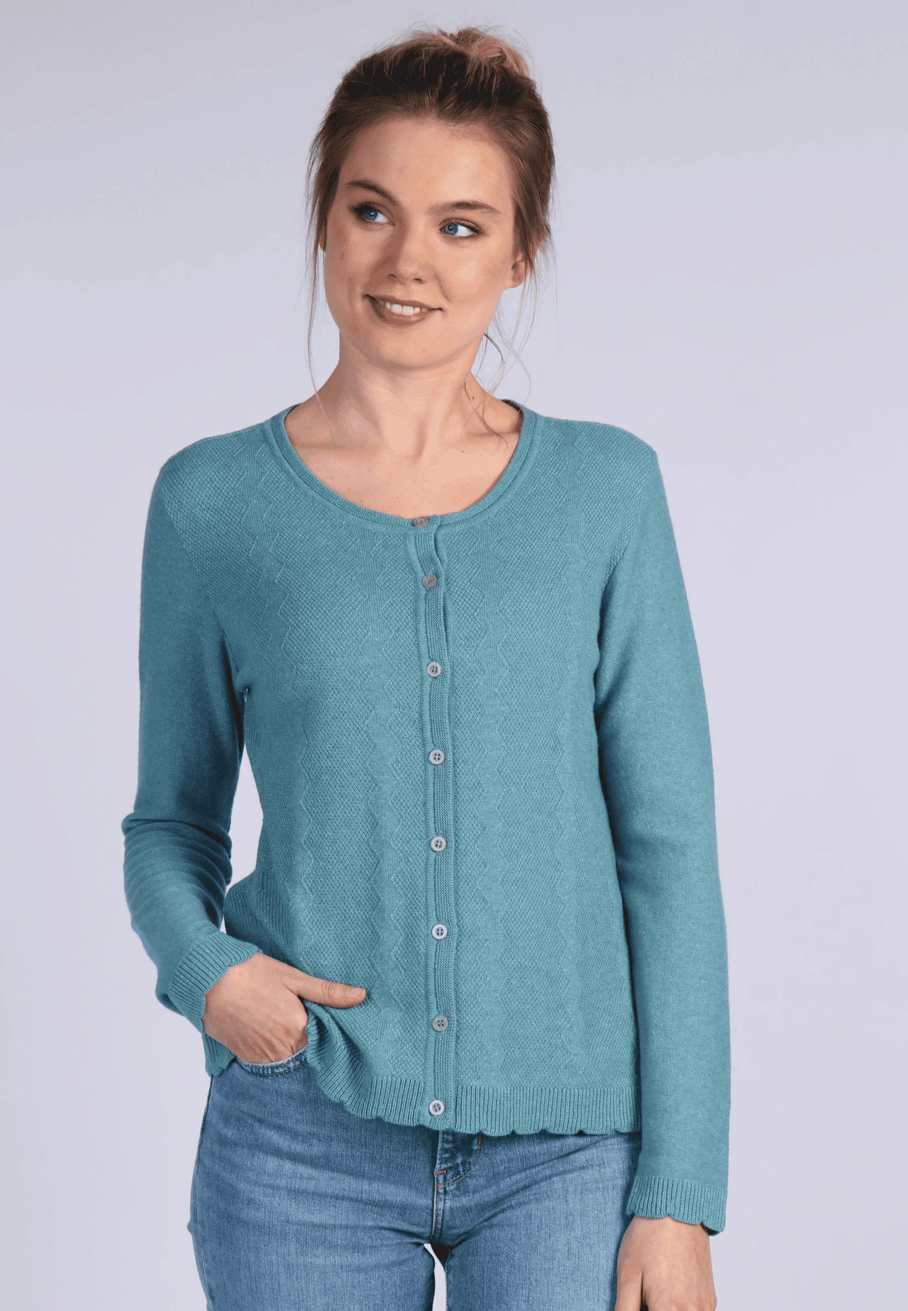 Strickjacke Renita - Mosaic Blue