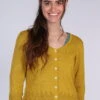 Strickjacke Liselotte - Dark Yellow