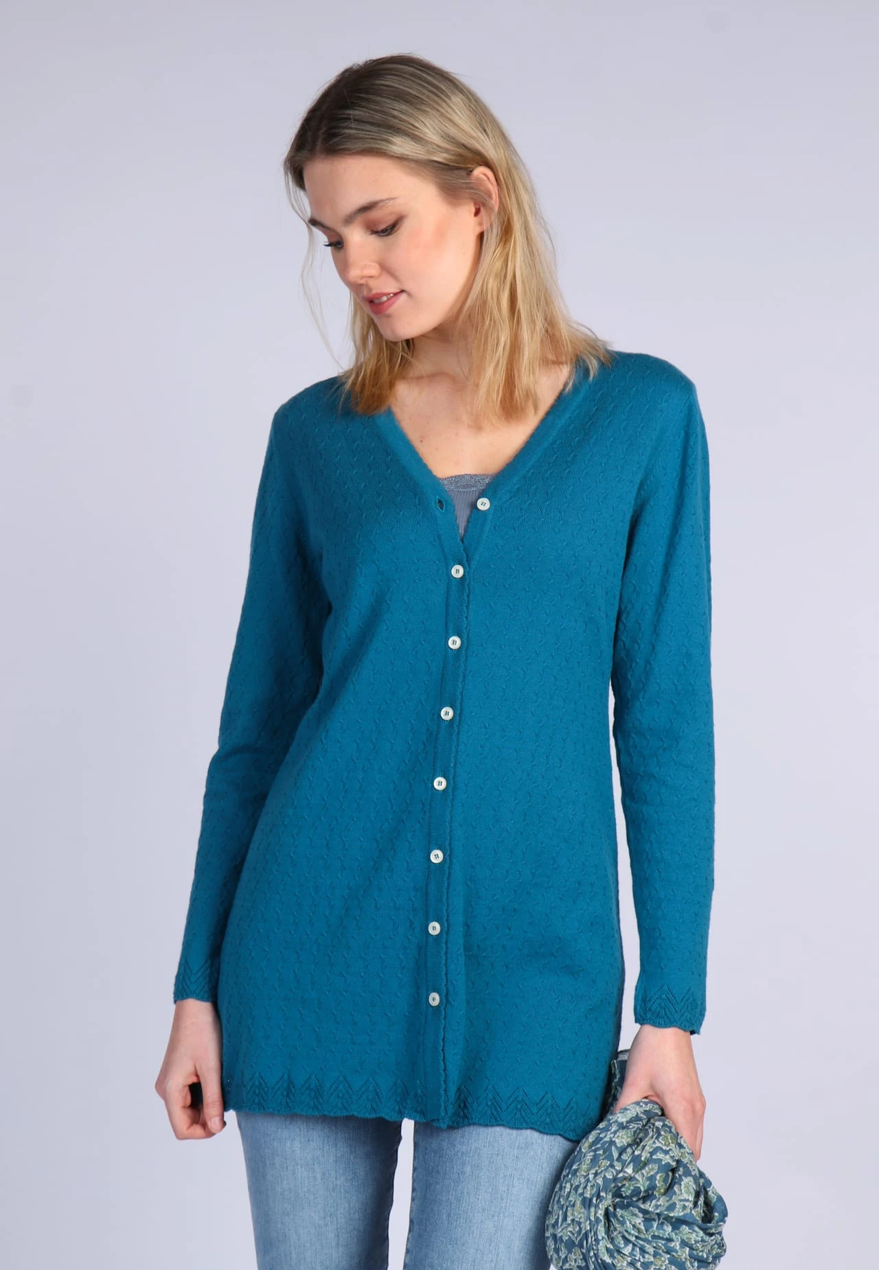 Strickjacke Angela - Deep Ocean