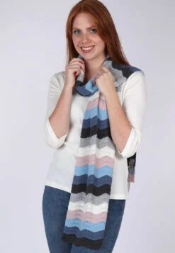 Strickschal Salma - Mosaic Blue