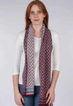 Strickschal Sabira - Wine