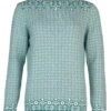 Strickpullover Dorit Geo - Deep Ocean