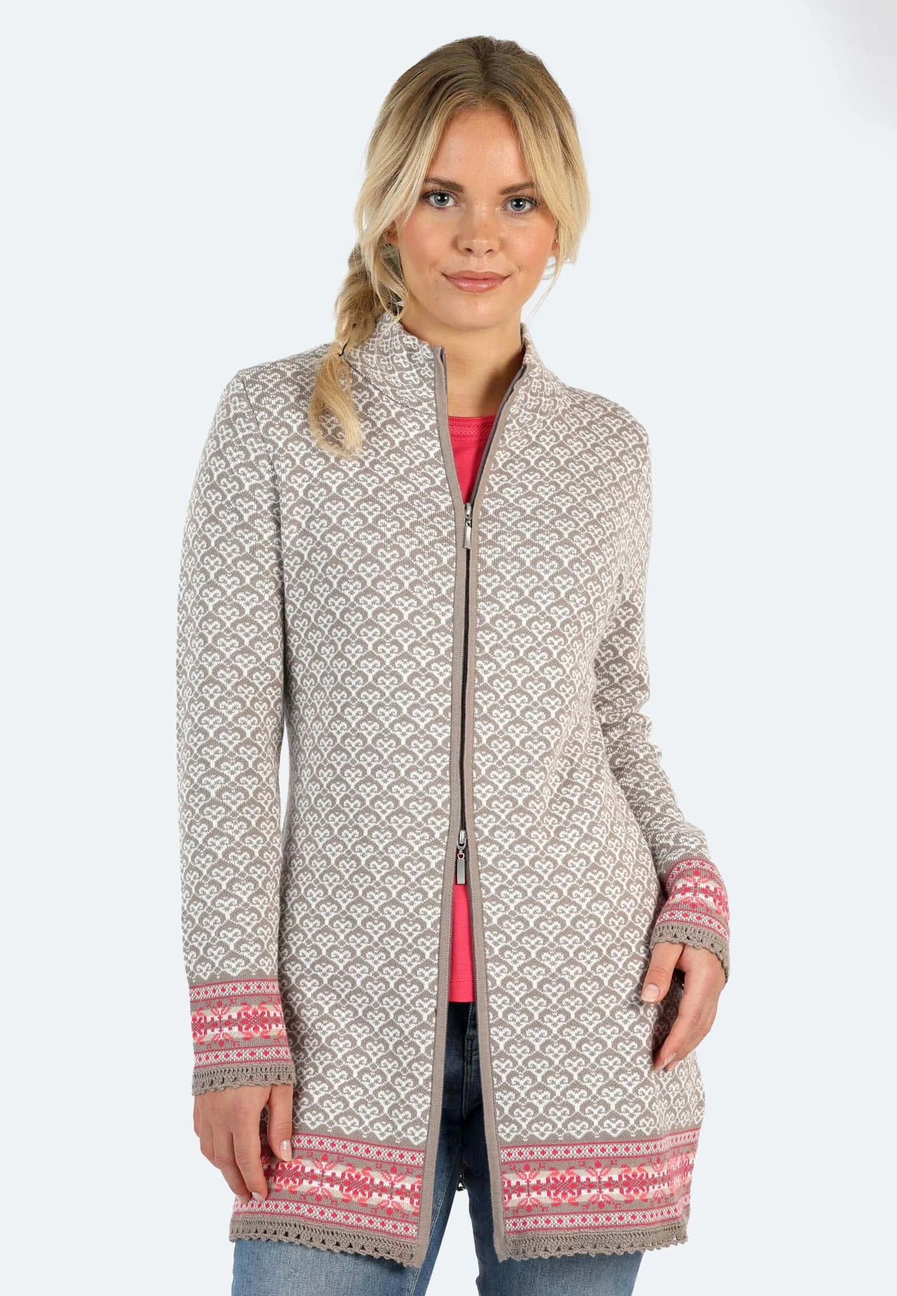 Strickmantel Jade - Oyster