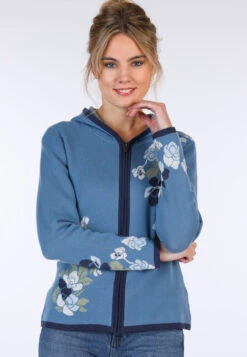 Strickjacke Katleen Violet - Swedish Blue