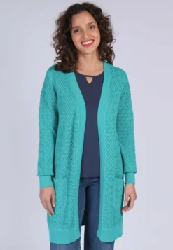 Strickmantel Viola - Tropical