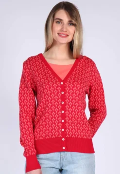Strickjacke Tatume - Rubin