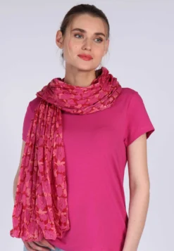 Tuch Sada Poppy Flower - Rubin