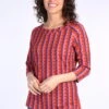 Langarmshirt Zoa Stripe - Plum