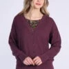 Strickjacke Jorita - Plum