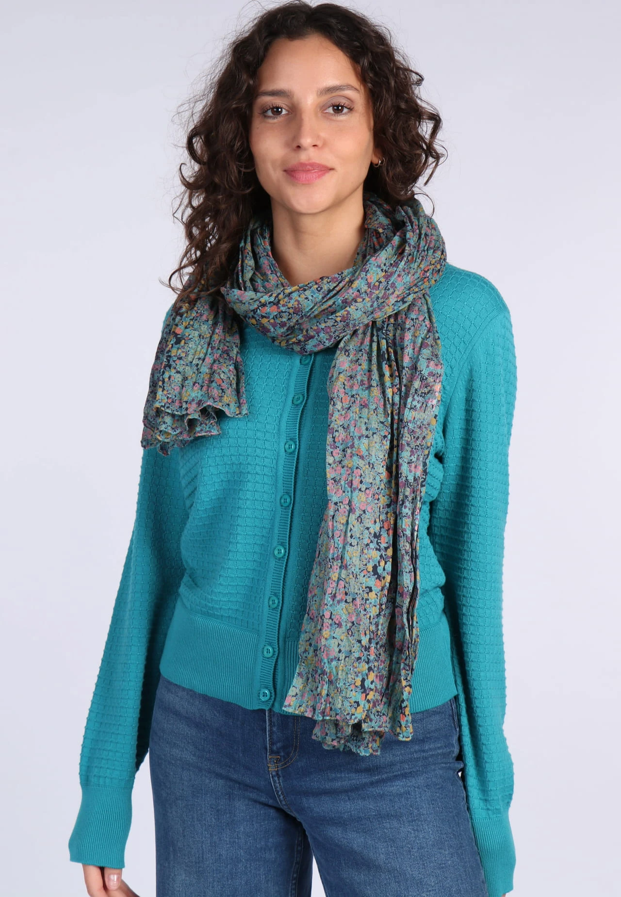 Tuch Fletti Flower Confetti- Navy