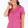Bluse Celestina Geo Peach - Flamingo