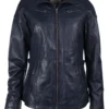 Lederjacke Renea 2 - Navy
