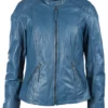 Lederjacke Laura - Deep Ocean