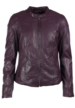 Lederjacke Laura - Plum