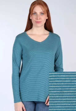 Langarmshirt Adiselle- Deep Ocean