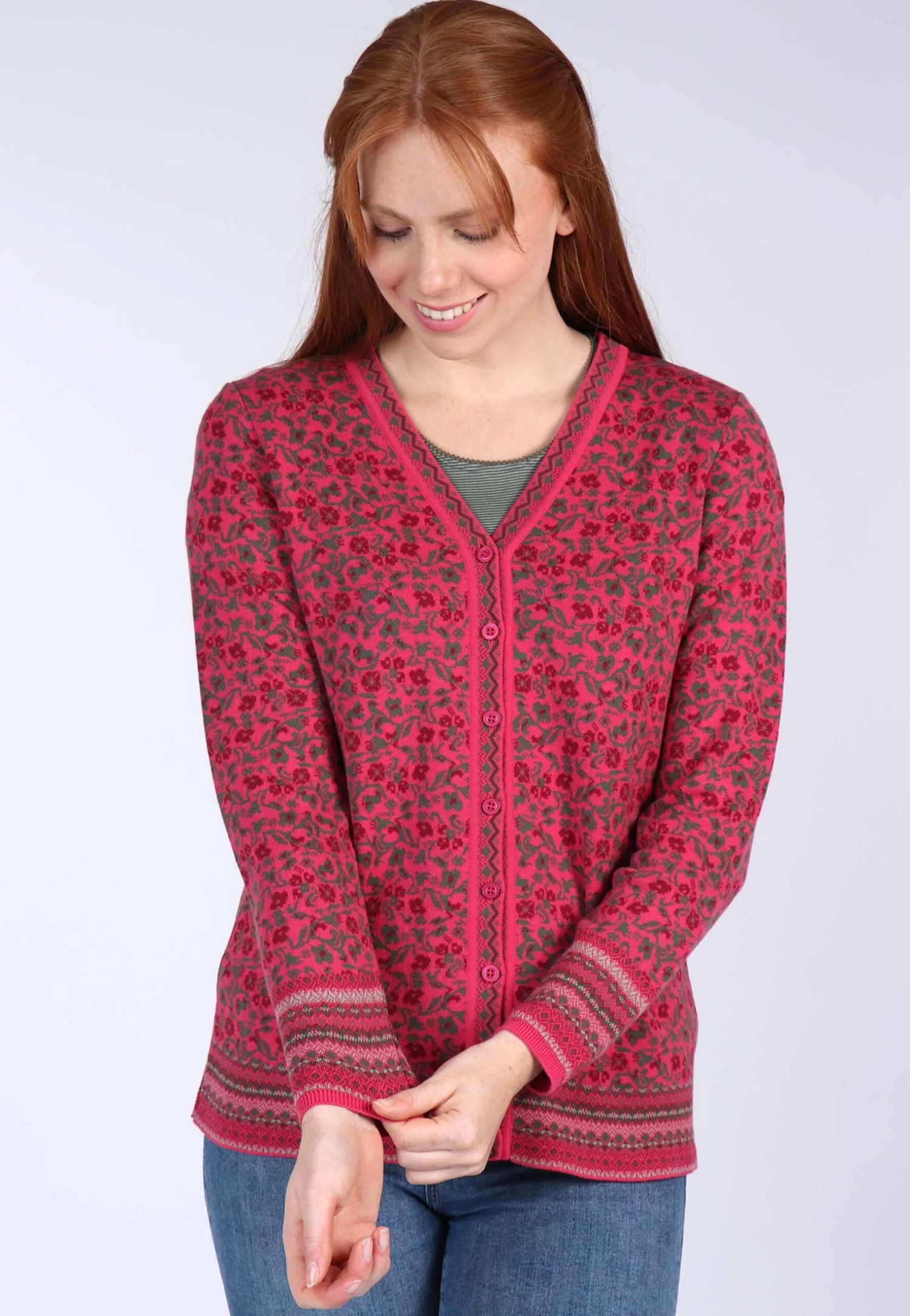 Strickjacke Christi Blossom - Pink