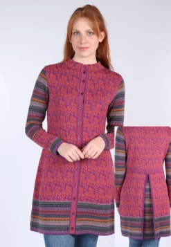 Strickmantel Fleurine Rose - Orchid